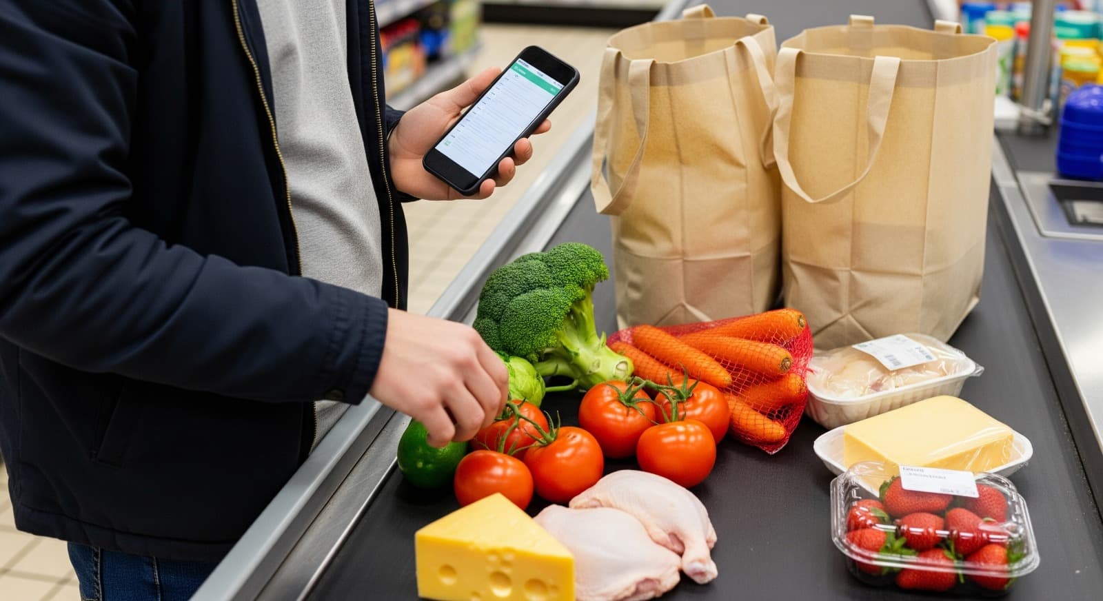 Juna weekly meal plan interface